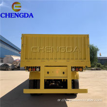 Chengda 3 Axle 40ft Side قلابة نصف مقطورة